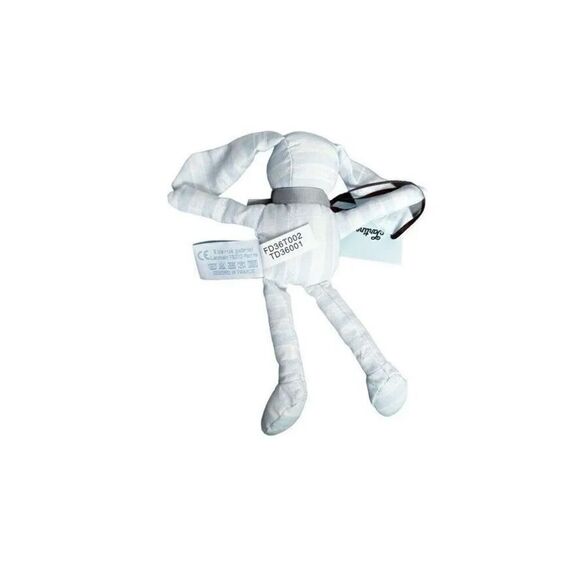 Tartine Et Chocolat striped bunny rabbit plush toy NWT Blue & White - Picture 3 of 10